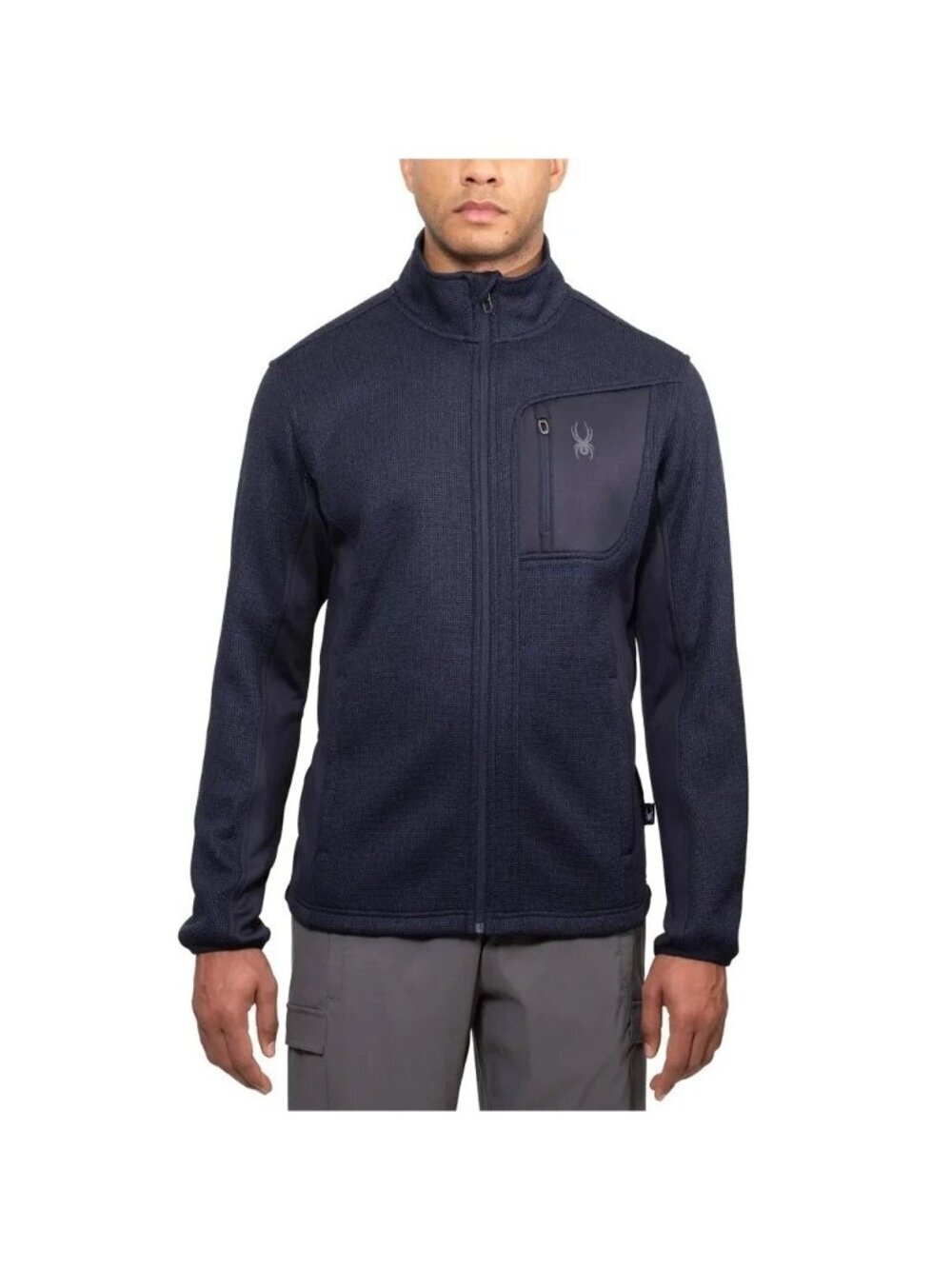 Spyder Men's M Navy Full-Zip Performance Fleece Jacket  N1356